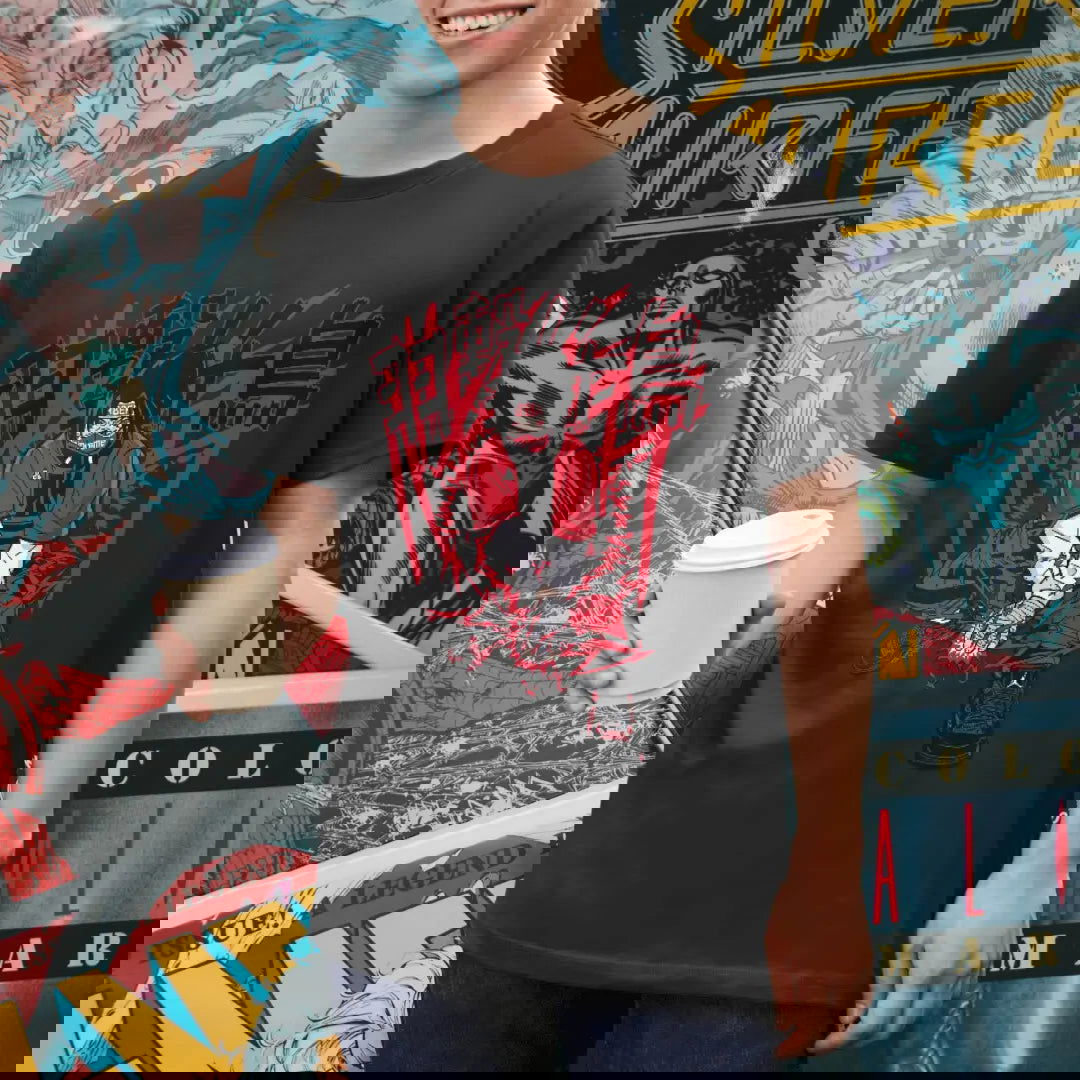 Stylish Sasuke Naruto's Trendy Uchiha with Red Chidori - Premium Black Tshirt - AWBlack