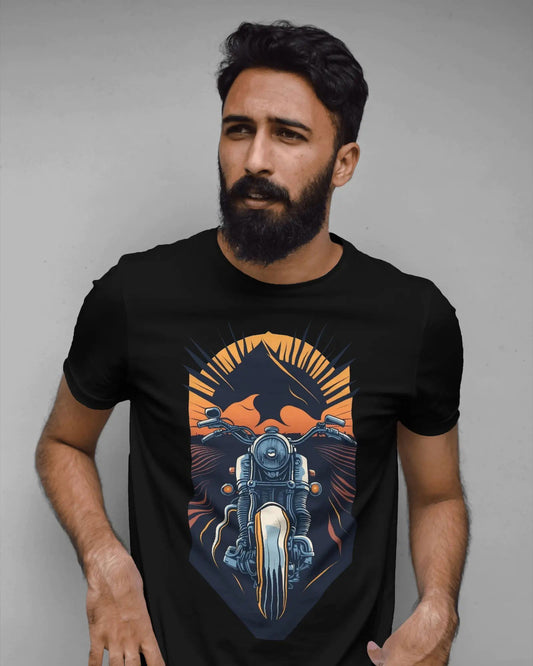 Summit Rider Retro Bike Throne - Premium Black Tshirt - AWBlack