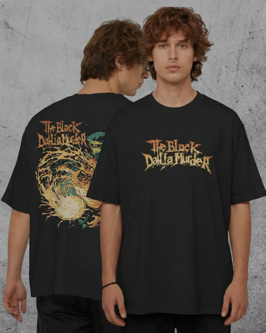 The Black Dahlia Murder Oversized T-Shirt | Heavy Metal Rock Band Graphic Tee | 240 GSM Cotton | XS-2XL | AWBlack