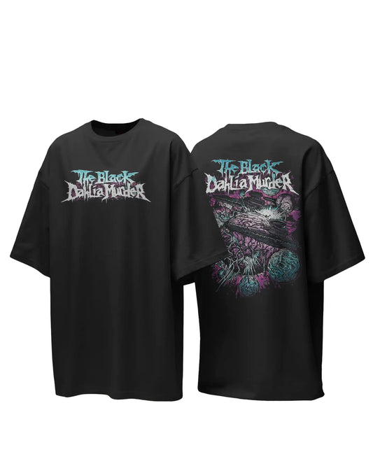 The Black Dahlia Murder V2 Oversized T-Shirt | Heavy Metal Rock Band Graphic Tee | 240 GSM Cotton | XS-2XL | AWBlack