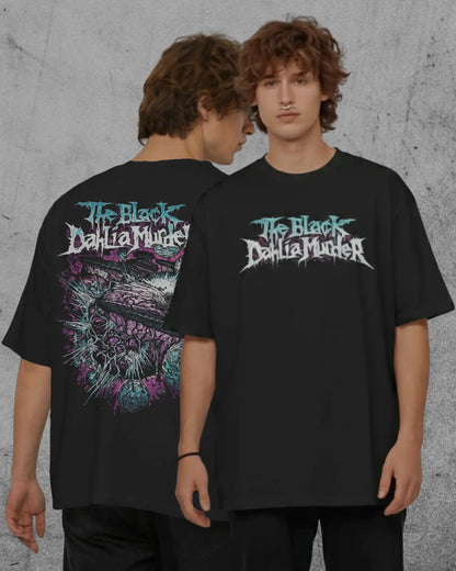 The Black Dahlia Murder V2 Oversized T-Shirt | Heavy Metal Rock Band Graphic Tee | 240 GSM Cotton | XS-2XL | AWBlack