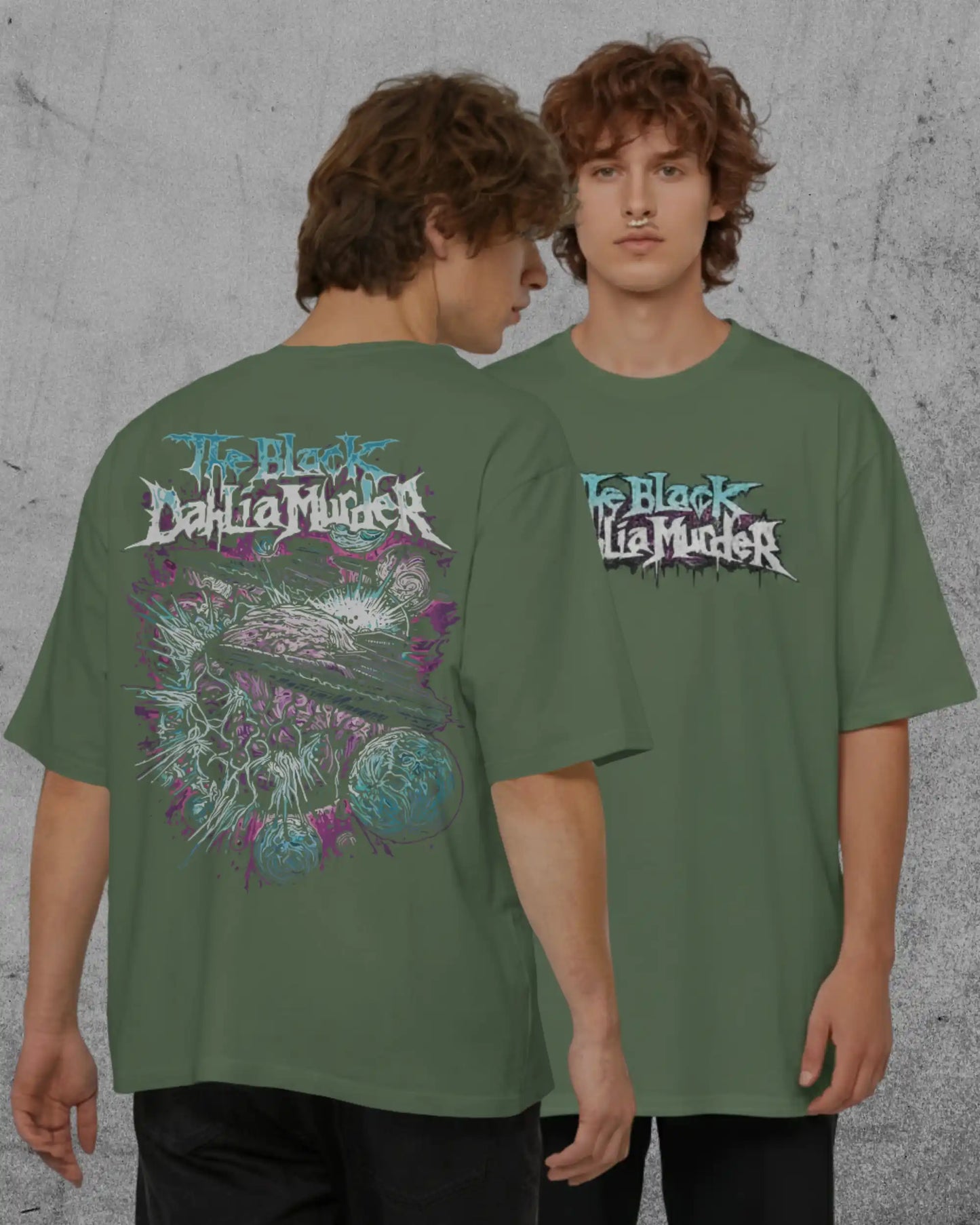 The Black Dahlia Murder V2 Oversized T-Shirt | Heavy Metal Rock Band Graphic Tee | 240 GSM Cotton | XS-2XL | AWBlack