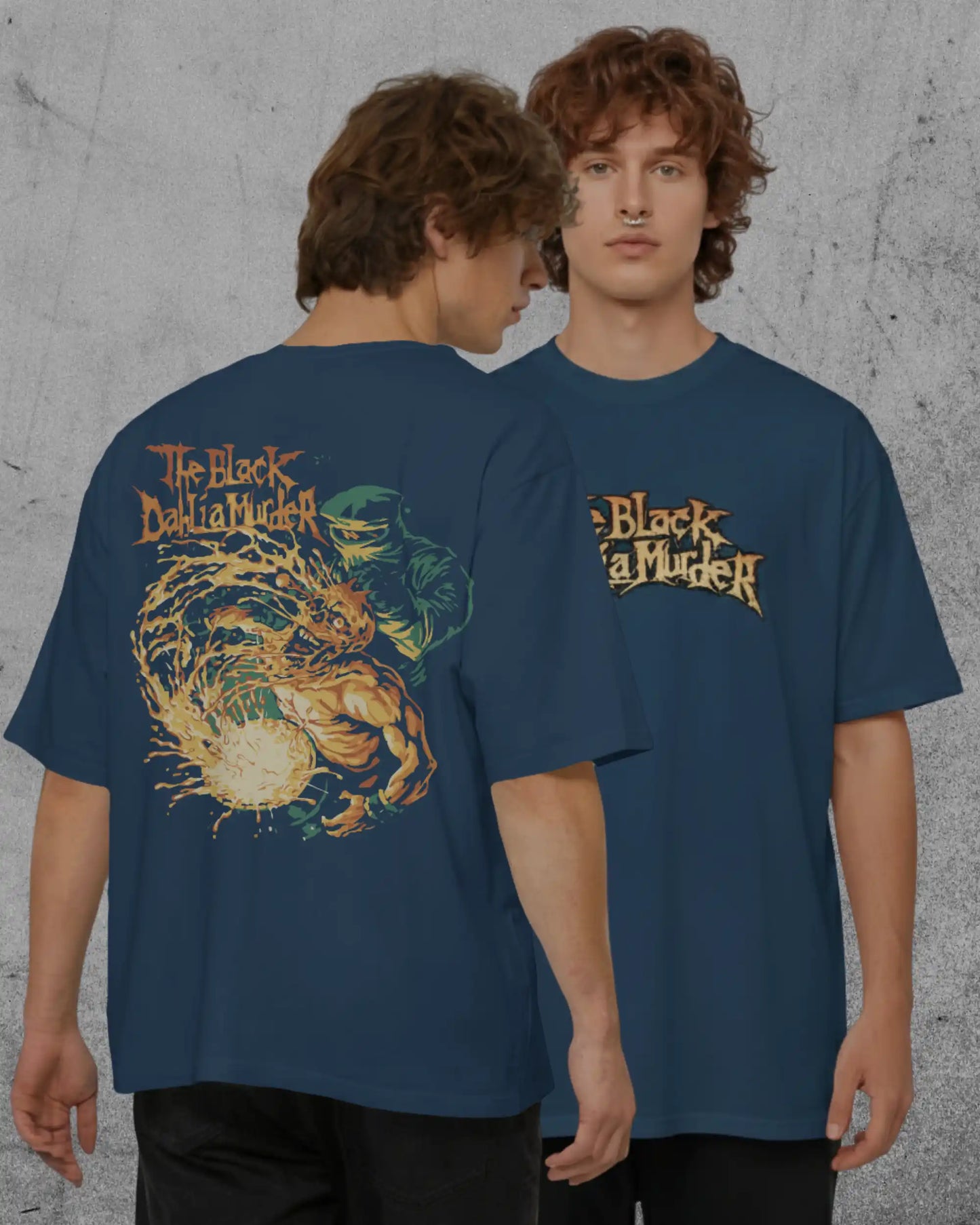 The Black Dahlia Murder Oversized T-Shirt | Heavy Metal Rock Band Graphic Tee | 240 GSM Cotton | XS-2XL | AWBlack