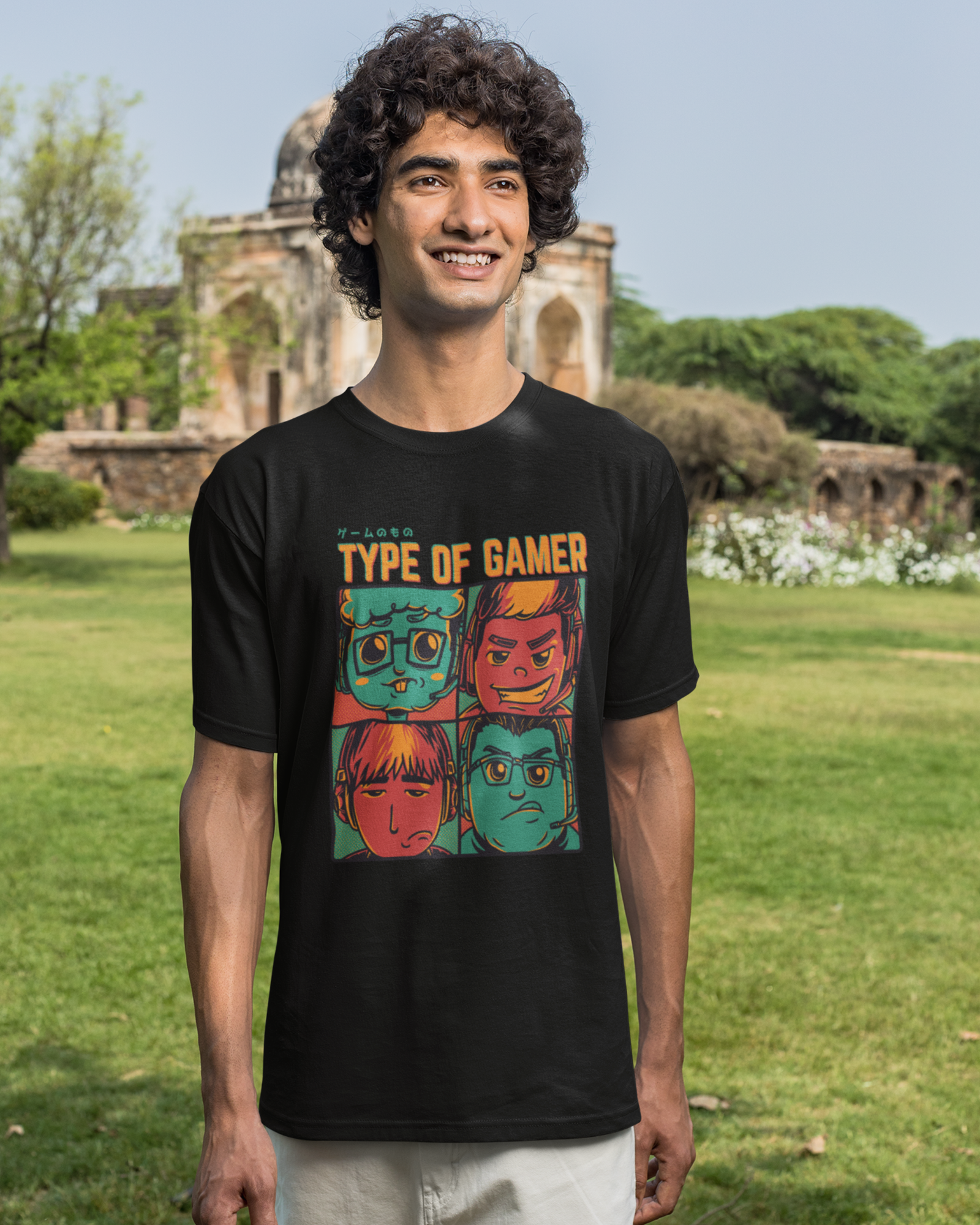 The Gamer Spectrum – 4 Types of Players - Premium Black Tshirt - AWBlack