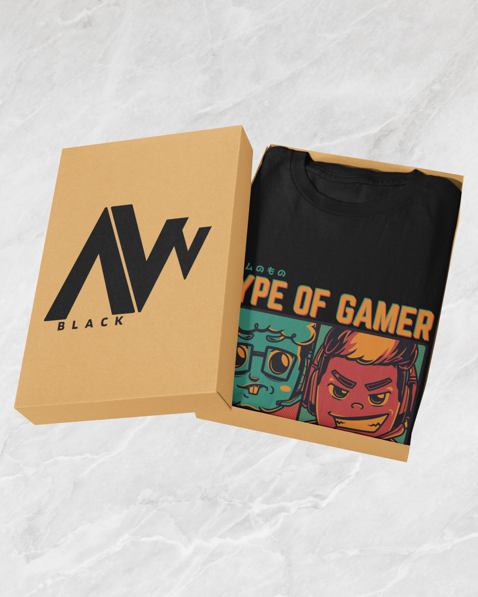 The Gamer Spectrum – 4 Types of Players - Premium Black Tshirt - AWBlack