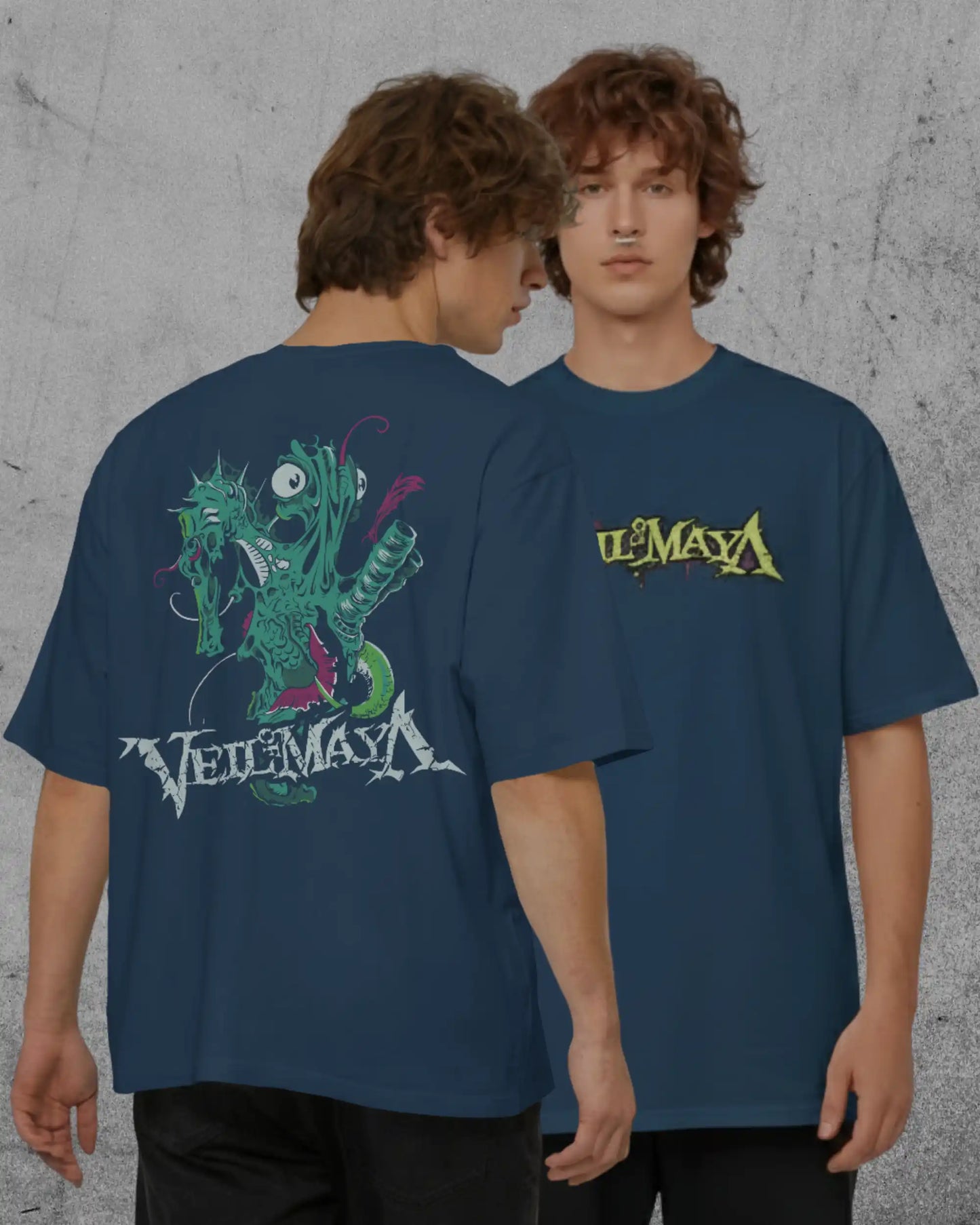 Veil of Maya Oversized T-Shirt | Heavy Metal Rock Band Graphic Tee | 240 GSM Cotton | XS-2XL | AWBlack
