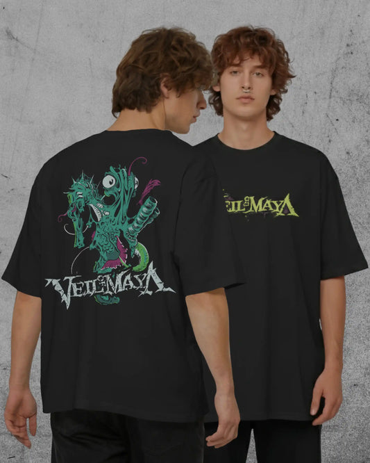 Veil of Maya Oversized T-Shirt | Heavy Metal Rock Band Graphic Tee | 240 GSM Cotton | XS-2XL | AWBlack