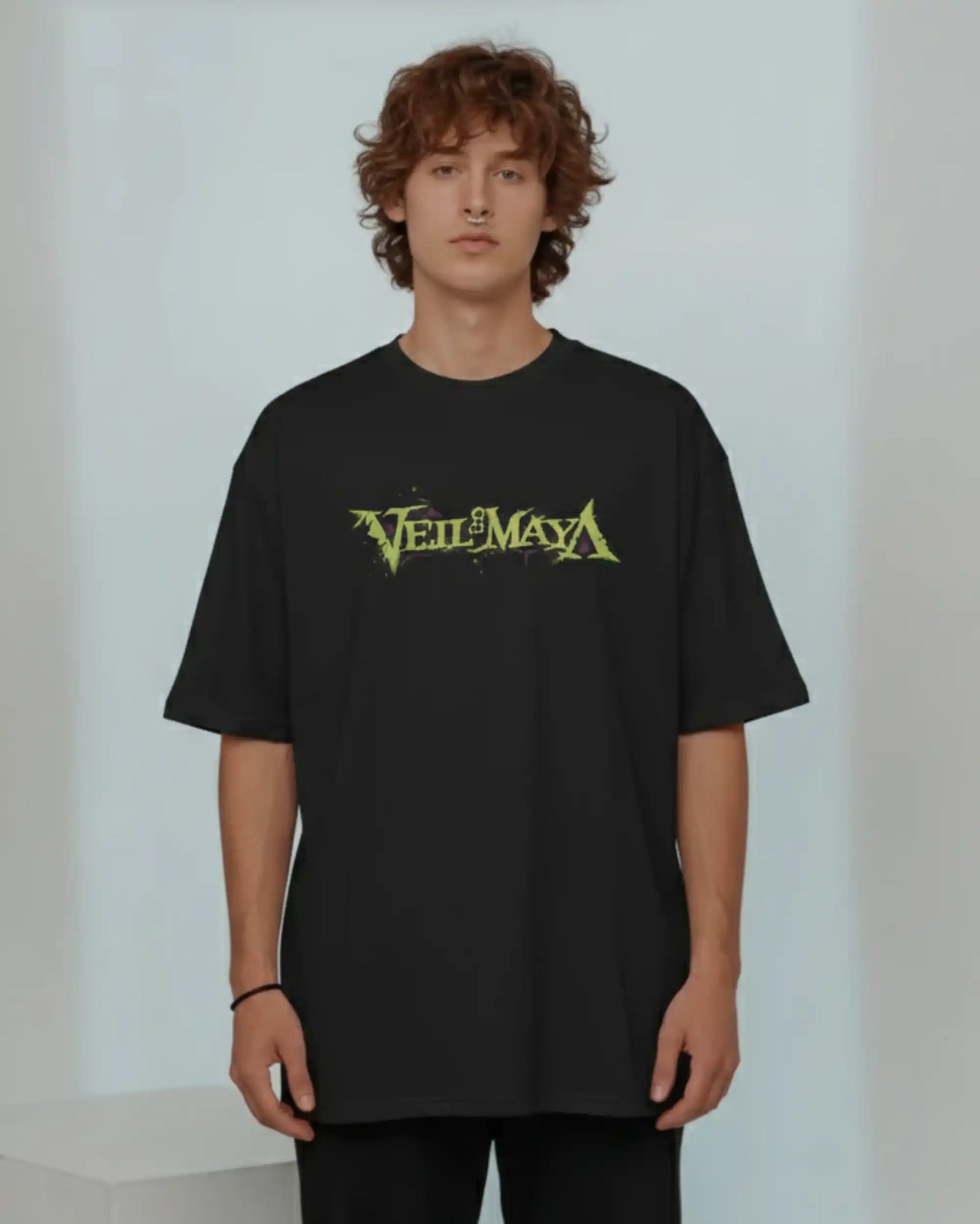 Veil of Maya Oversized T-Shirt | Heavy Metal Rock Band Graphic Tee | 240 GSM Cotton | XS-2XL | AWBlack