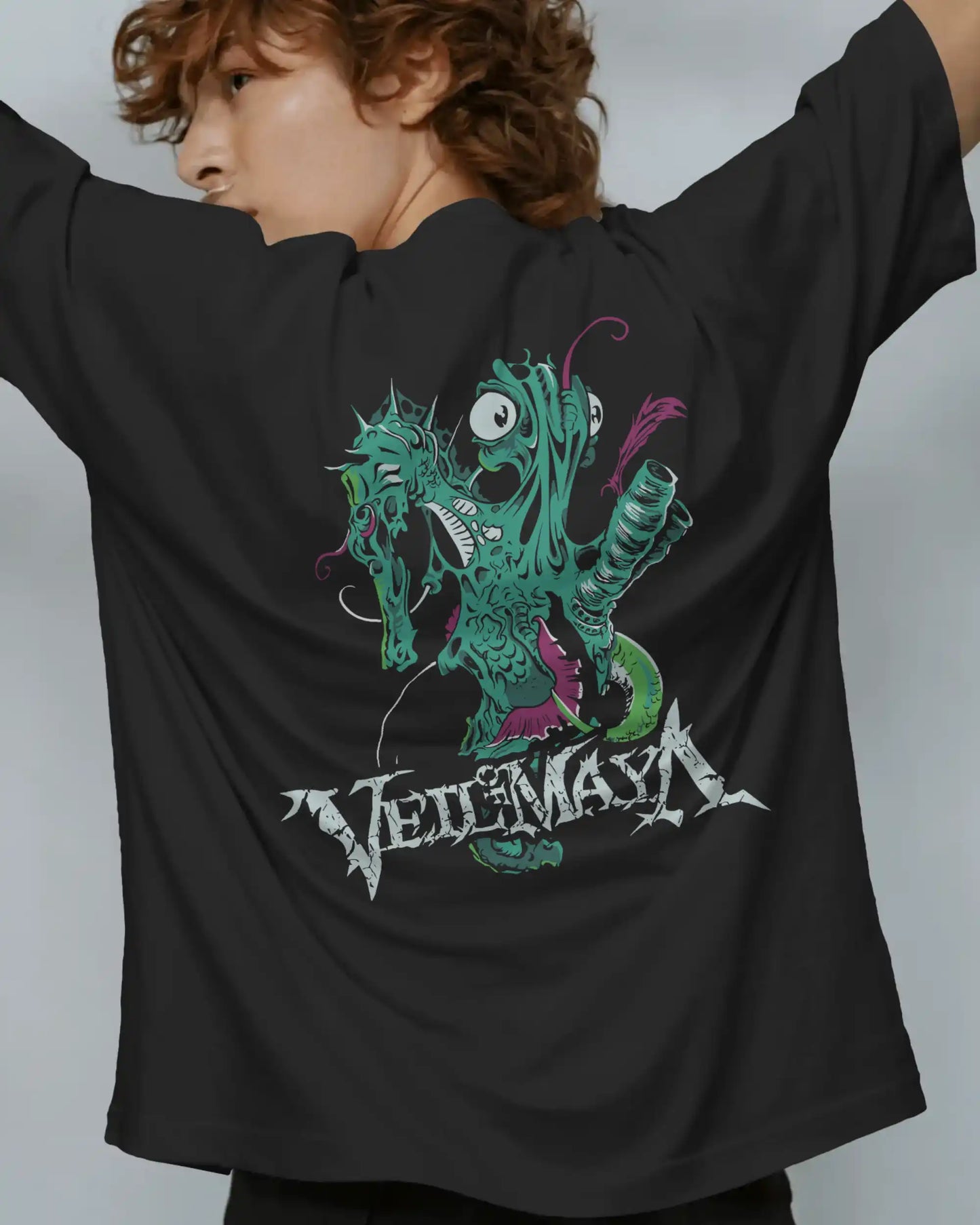 Veil of Maya Oversized T-Shirt | Heavy Metal Rock Band Graphic Tee | 240 GSM Cotton | XS-2XL | AWBlack