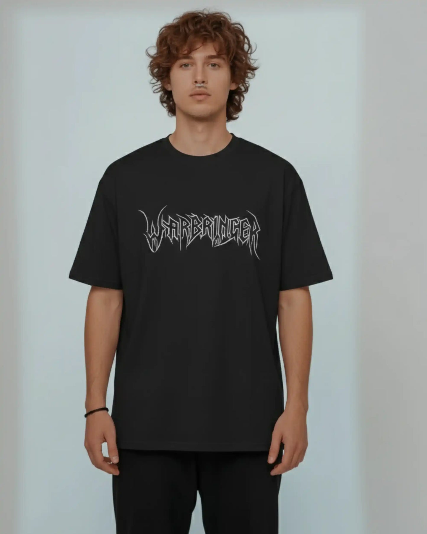 Warbringer Oversized T-Shirt | Heavy Metal Rock Band Graphic Tee | 240 GSM Cotton | XS-2XL | AWBlack
