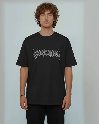 Warbringer Oversized T-Shirt | Heavy Metal Rock Band Graphic Tee | 240 GSM Cotton | XS-2XL | AWBlack
