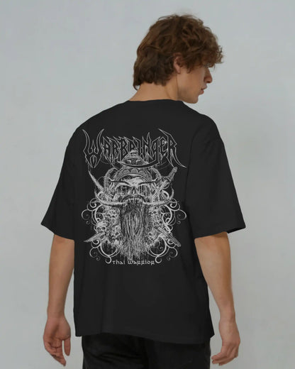Warbringer Oversized T-Shirt | Heavy Metal Rock Band Graphic Tee | 240 GSM Cotton | XS-2XL | AWBlack