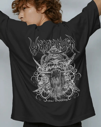 Warbringer Oversized T-Shirt | Heavy Metal Rock Band Graphic Tee | 240 GSM Cotton | XS-2XL | AWBlack
