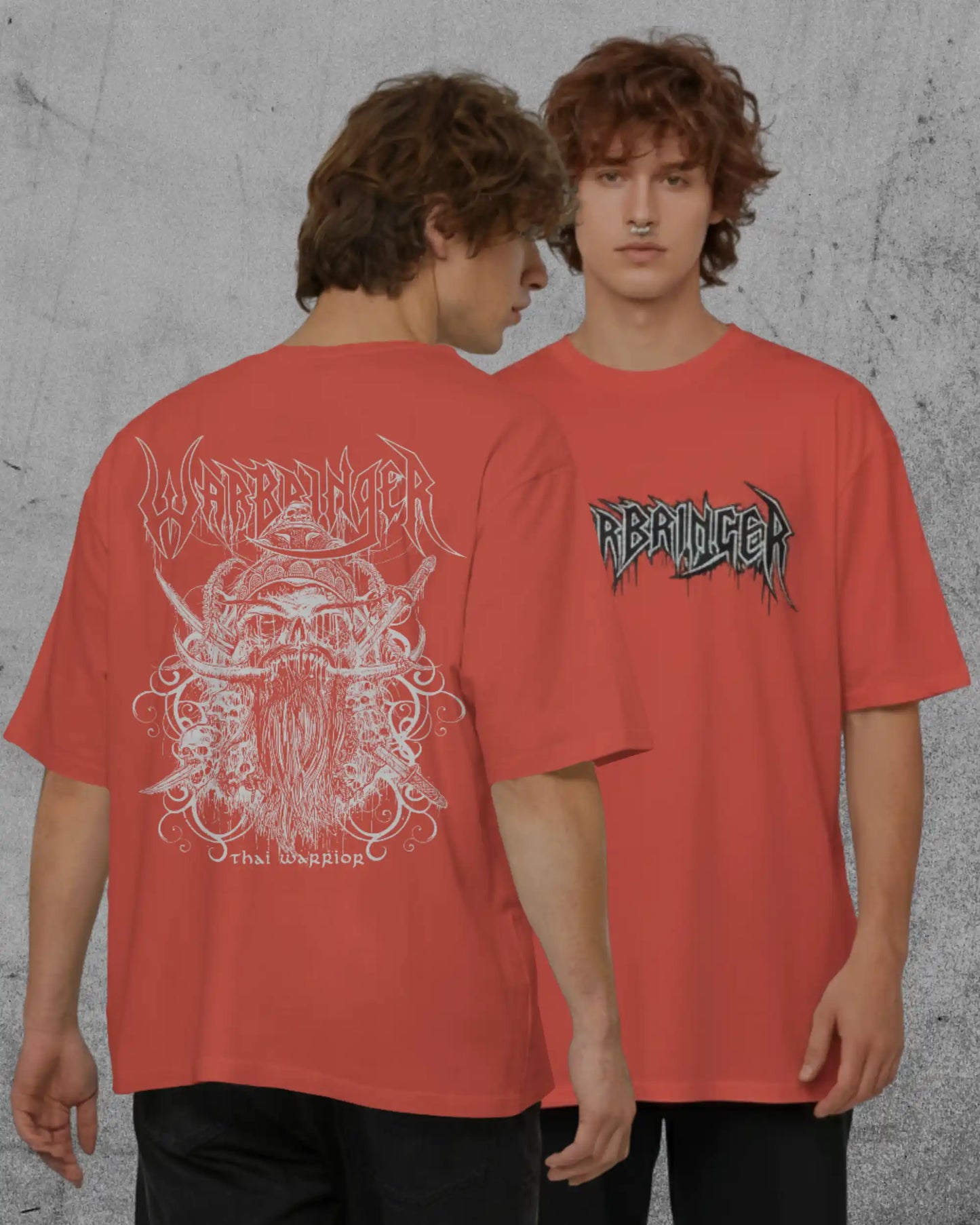 Warbringer Oversized T-Shirt | Heavy Metal Rock Band Graphic Tee | 240 GSM Cotton | XS-2XL | AWBlack