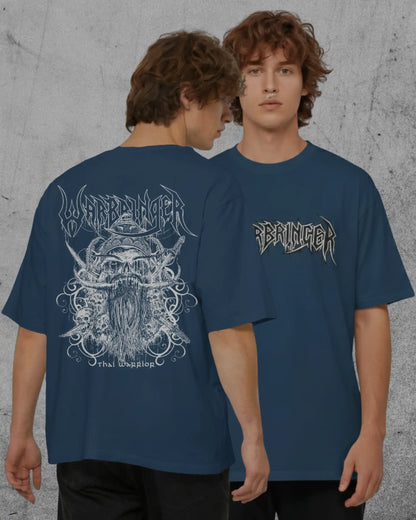 Warbringer Oversized T-Shirt | Heavy Metal Rock Band Graphic Tee | 240 GSM Cotton | XS-2XL | AWBlack