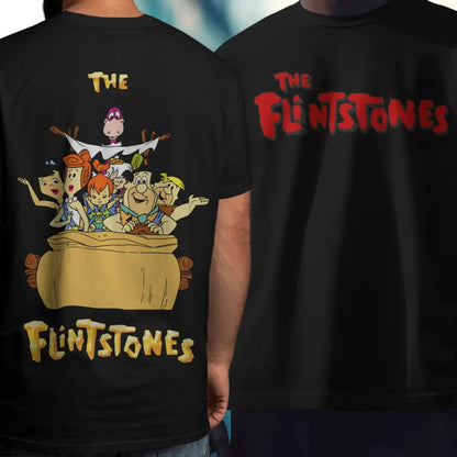 Yabba Dabba Doo! The Flintstones 90s Nostalgia - Premium Black T-Shirt - AWBlack